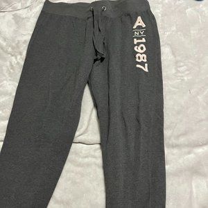 Gray Aero Sweatpants with Cuffs